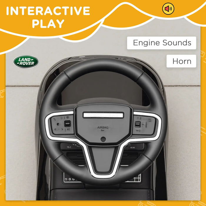 Land Rover Discovery Baby Ride-On Car – Black | Officially Licensed - Foot-to-Floor Baby Car AIYAPLAY - Little and Giant Explorers AIYAPLAY