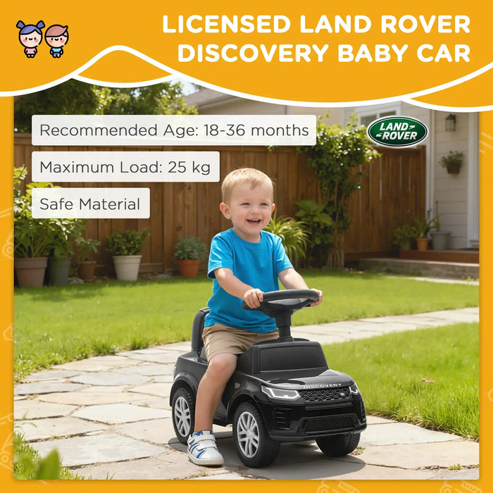 Land Rover Discovery Baby Ride-On Car – Black | Officially Licensed - Foot-to-Floor Baby Car AIYAPLAY - Little and Giant Explorers AIYAPLAY
