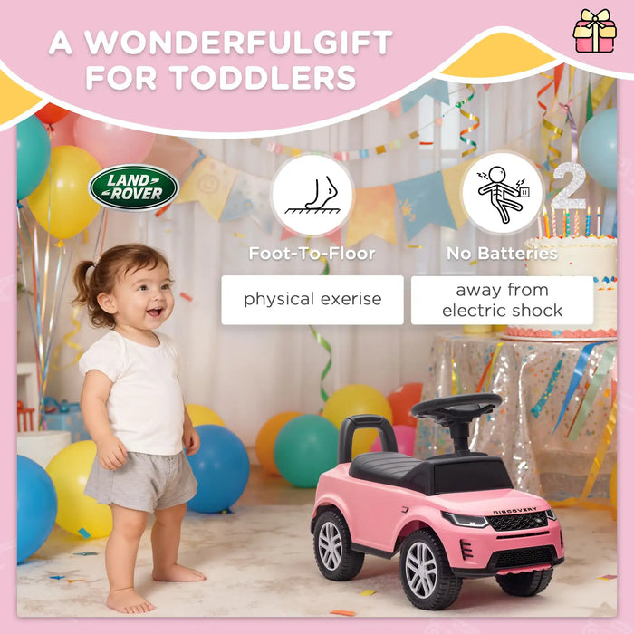 Land Rover Discovery Baby Ride-On Car – Pink | Officially Licensed - Foot-to-Floor Baby Car AIYAPLAY - Little and Giant Explorers AIYAPLAY