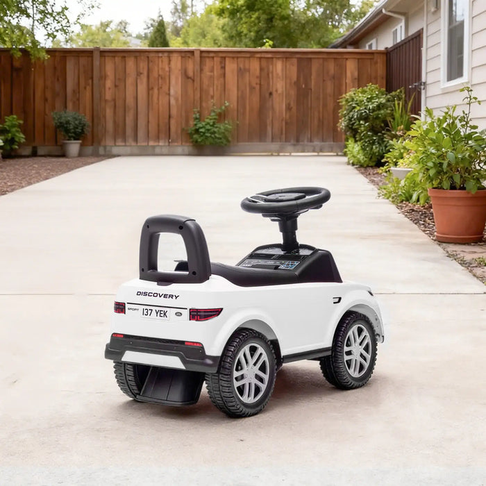 Land Rover Discovery Baby Ride-On Car – White | Officially Licensed - Foot-to-Floor Baby Car AIYAPLAY - Little and Giant Explorers AIYAPLAY