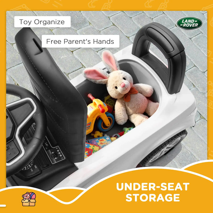 Land Rover Discovery Baby Ride-On Car – White | Officially Licensed - Foot-to-Floor Baby Car AIYAPLAY - Little and Giant Explorers AIYAPLAY