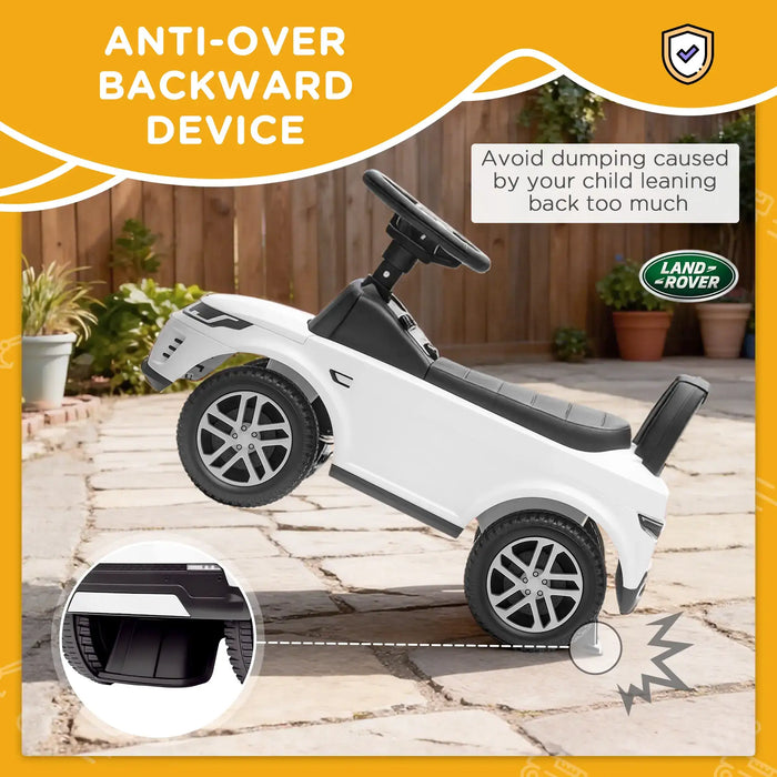 Land Rover Discovery Baby Ride-On Car – White | Officially Licensed - Foot-to-Floor Baby Car AIYAPLAY - Little and Giant Explorers AIYAPLAY