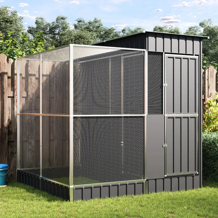 Large Bird Aviary with Extension – 209x203x216cm | Outdoor Flight Cage for Small Animals VIDAXL - Little and Giant Explorers vidaXL