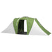 Large Camping Tunnel Tent with 2 Bedrooms and Living Area in Green (4 - 6 persons) - Little and Giant Explorers Outsunny