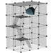 Large Cat Cage – 4-Tier Indoor Catio - Platforms, Ramps and Hammock | Customisable PAWHUT - Little and Giant Explorers PawHut
