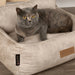 Large Dog and Cat Bed Kensington in Cream (90 x 70cm) - Little and Giant Explorers Scruffs & Tramps