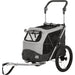 Large Dog Bicycle Trailer in Grey - Little and Giant Explorers TRIXIE