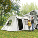 Tunnel Tent with Porch and Bedroom in Khaki (3 - 4 persons) - Little and Giant Explorers Outsunny