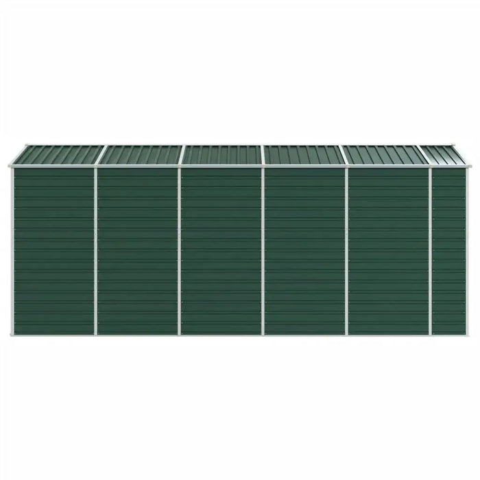 Garden Shed in Galvanised Steel and Green (191 x 470 x 198cm) - Little and Giant Explorers vidaXL