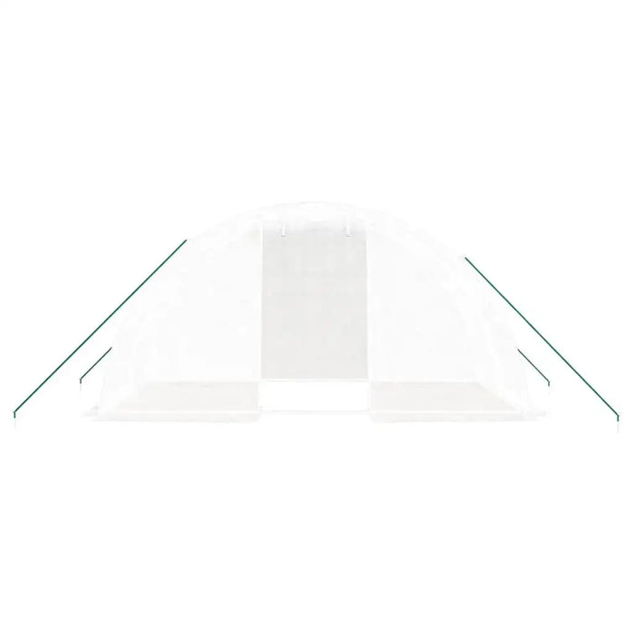 Polytunnel Greenhouse with Steel Frame in White 8 m² (4 x 2 x 2m) - Little and Giant Explorers vidaXL