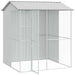 Large Outdoor Bird Aviary – Grey | Modern Galvanised Steel Rectangular Cage for Garden VIDAXL - Little and Giant Explorers vidaXL
