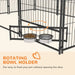 Large Outdoor Dog Kennel | Heavy-Duty Steel Playpen with Lockable Gate - Feeding Bowls Included PAWHUT - Little and Giant Explorers PawHut