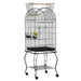 Large Parrot Cage – Steel Bird Cage | Wheels, Perches, Food Containers and Storage Rack PAWHUT - Little and Giant Explorers PawHut