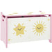 Large Pink Toy Box – Kids Storage Chest | Safety Hinge - 60cm Wide AIYAPLAY - Little and Giant Explorers AIYAPLAY