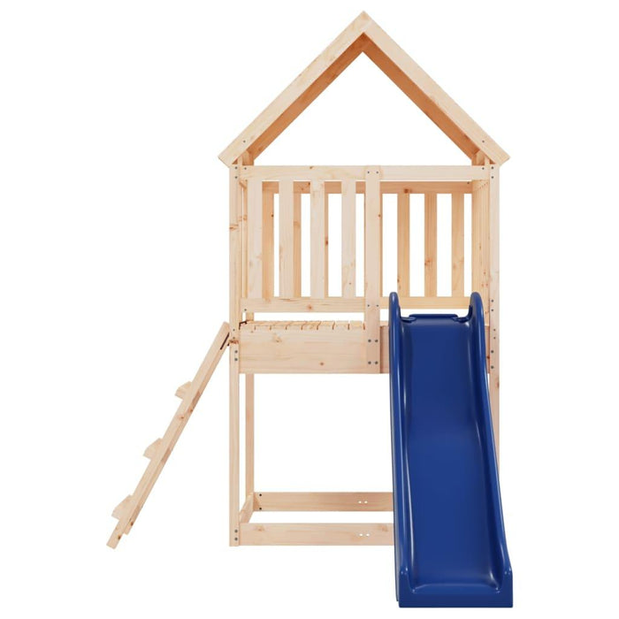 Play Tower with Slide, Ladder and Sandpit in Solid Wood Pine - Little and Giant Explorers vidaXL