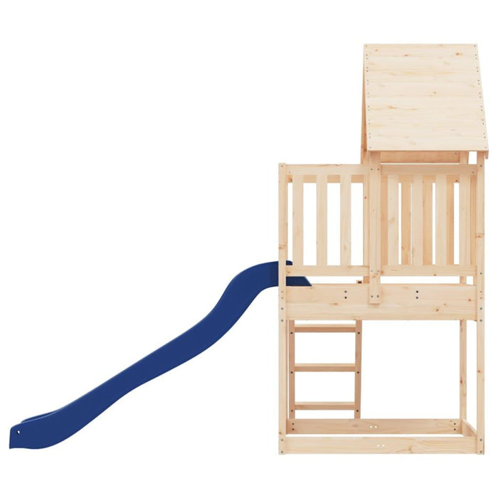 Play Tower with Slide, Ladder and Sandpit in Solid Wood Pine - Little and Giant Explorers vidaXL