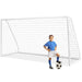 Large Portable Football Goal – 365x182cm | PVC Frame with PE Net and Ground Pegs COSTWAY - Little and Giant Explorers Costway