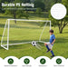Large Portable Football Goal – 365x182cm | PVC Frame with PE Net and Ground Pegs COSTWAY - Little and Giant Explorers Costway