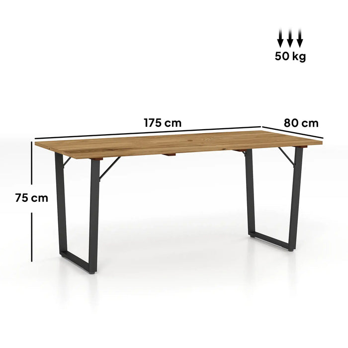 Large Rectangle Garden Table for 6 - Little and Giant Explorers Outsunny