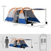 Large Tunnel Tent with Bedroom and Living Area (2-3 persons) - Little and Giant Explorers Outsunny