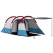 Large Tunnel Tent with Bedroom and Living Area in Red (2-3 persons) - Little and Giant Explorers Outsunny