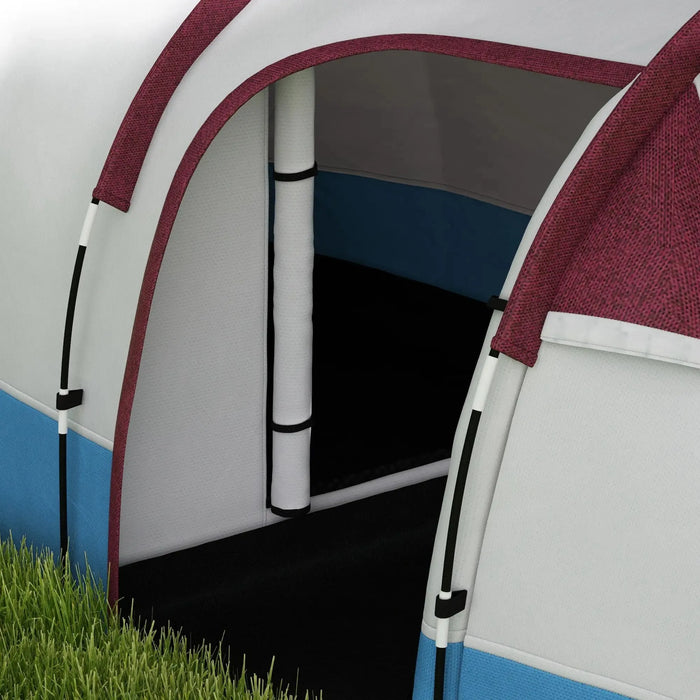 Large Tunnel Tent with Bedroom and Living Area in Red (2-3 persons) - Little and Giant Explorers Outsunny