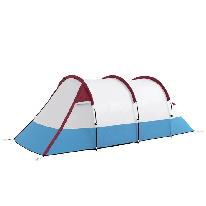 Large Tunnel Tent with Bedroom and Living Area in Red (2-3 persons) - Little and Giant Explorers Outsunny