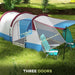 Large Tunnel Tent with Bedroom and Living Area in Red (2-3 persons) - Little and Giant Explorers Outsunny