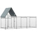 Large Walk In Chicken Run Chicken Coop for 6-8 Chickens (302 x 107 x 172cm) - Little and Giant Explorers PawHut