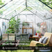 8 x 12FT Walk-in Aluminium Greenhouse Polycarbonate in Green - Little and Giant Explorers Outsunny
