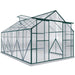 8 x 12FT Walk-in Aluminium Greenhouse Polycarbonate in Green - Little and Giant Explorers Outsunny