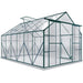 8 x 12FT Walk-in Aluminium Greenhouse Polycarbonate in Green - Little and Giant Explorers Outsunny