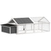Wooden Chicken Coop with Nesting Box and Openable Roof in White - Little and Giant Explorers PawHut