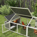 Wooden Chicken Coop with Nesting Box and Openable Roof in White - Little and Giant Explorers PawHut