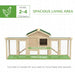 Large Wooden Chicken Coop with Run with Nesting Box (204 x 85 x 93cm) - Little and Giant Explorers PawHut