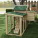 Large Wooden Chicken Coop with Run with Nesting Box (204 x 85 x 93cm) - Little and Giant Explorers PawHut