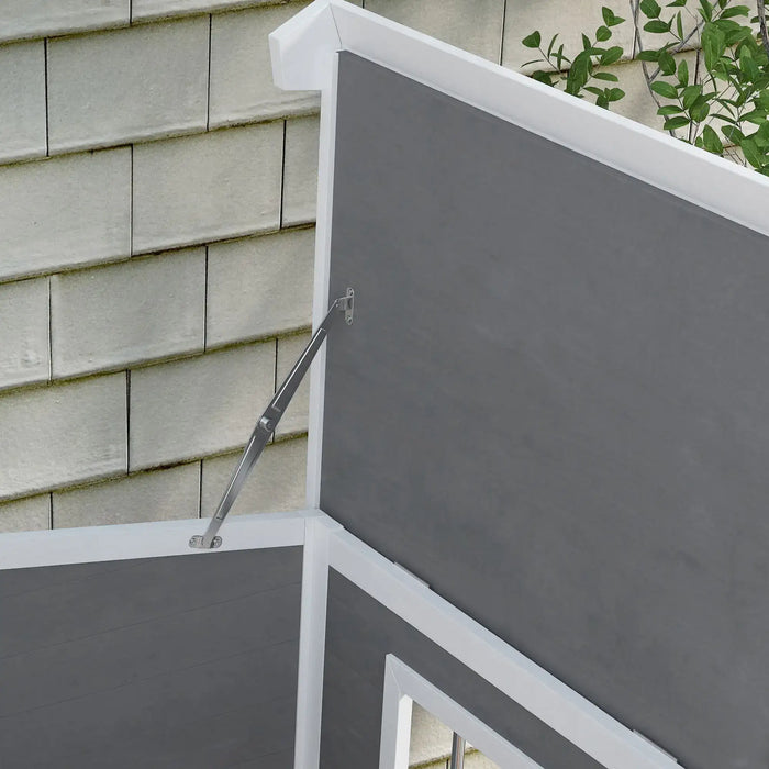 Wooden Dog Kennel with Removable Floor | Large Dogs in Grey - Little and Giant Explorers PawHut