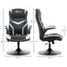 Leather Swivel Gaming Chair with Adjustable Height Pedestal Base - Little and Giant Explorers Vinsetto