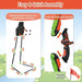 Easy assembly guide for kids LED archery set with bow, limbs, and target parts shown.