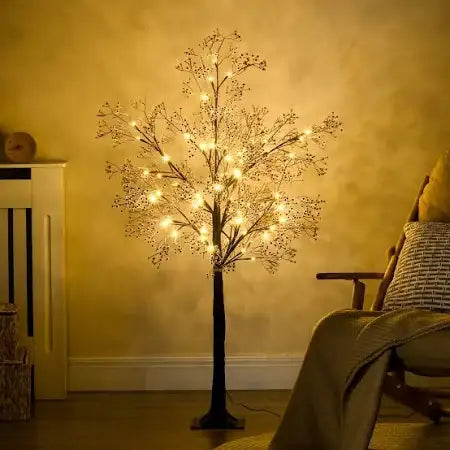 LED Baby Breath Tree Light – 120cm | 72 Warm White LEDs - Bendable Branches HOMCOM - Little and Giant Explorers HOMCOM