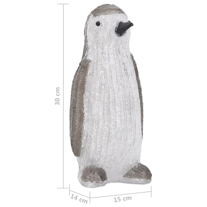 LED Christmas Acrylic Penguin Figure 30cm - Little and Giant Explorers vidaXL