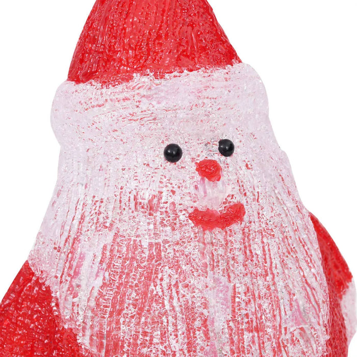 LED Christmas Acrylic Santa Figure 28cm - Little and Giant Explorers vidaXL