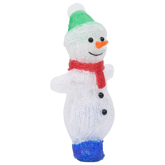 LED Christmas Acrylic Snowman Figure 30cm - Little and Giant Explorers vidaXL