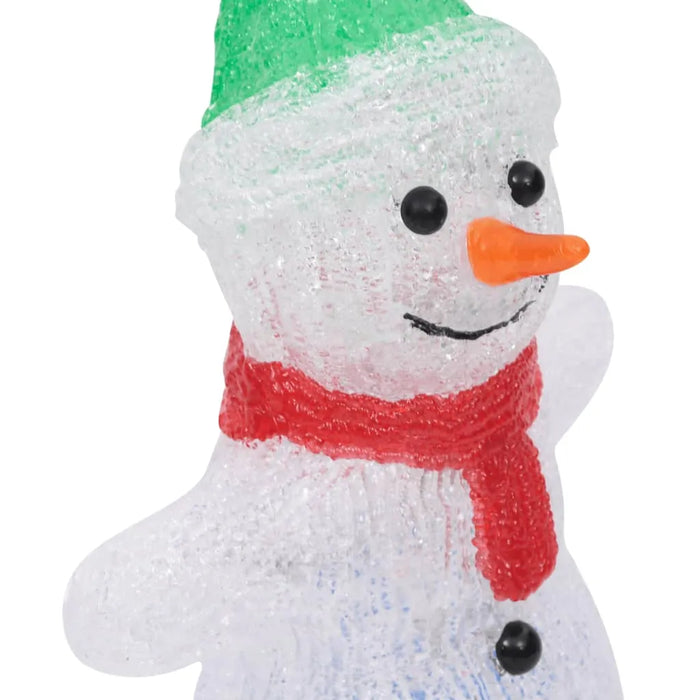 LED Christmas Acrylic Snowman Figure 30cm - Little and Giant Explorers vidaXL