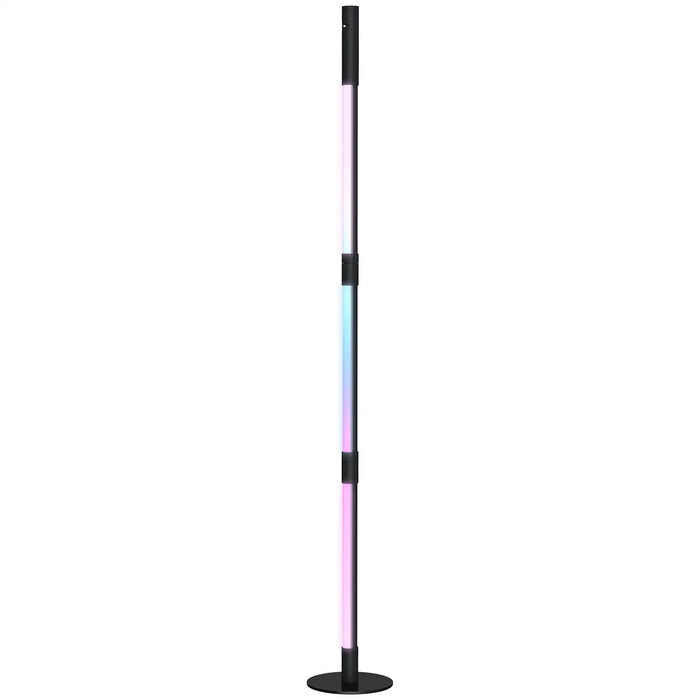 LED Floor Lamp with Reading Light 360° RGB with App and Remote Control - Little and Giant Explorers HOMCOM