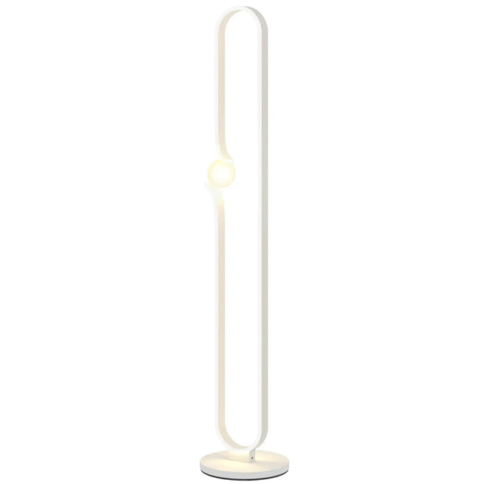 Dimmable Floor Standing Lamp with Glass Night Light - Little and Giant Explorers HOMCOM