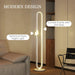 Dimmable Floor Standing Lamp with Glass Night Light - Little and Giant Explorers HOMCOM