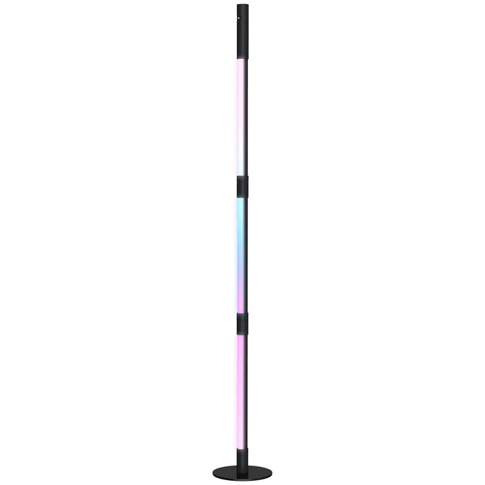 LED Floor Lamp with Reading Light 360° RGB with App and Remote Control - Little and Giant Explorers HOMCOM