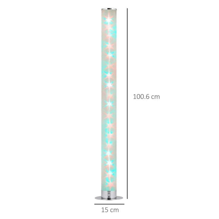 LED Floor Lamp with Remote Control and 16 Colour Effects - Little and Giant Explorers HOMCOM