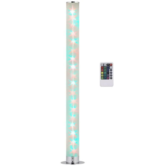 LED Floor Lamp with Remote Control and 16 Colour Effects - Little and Giant Explorers HOMCOM